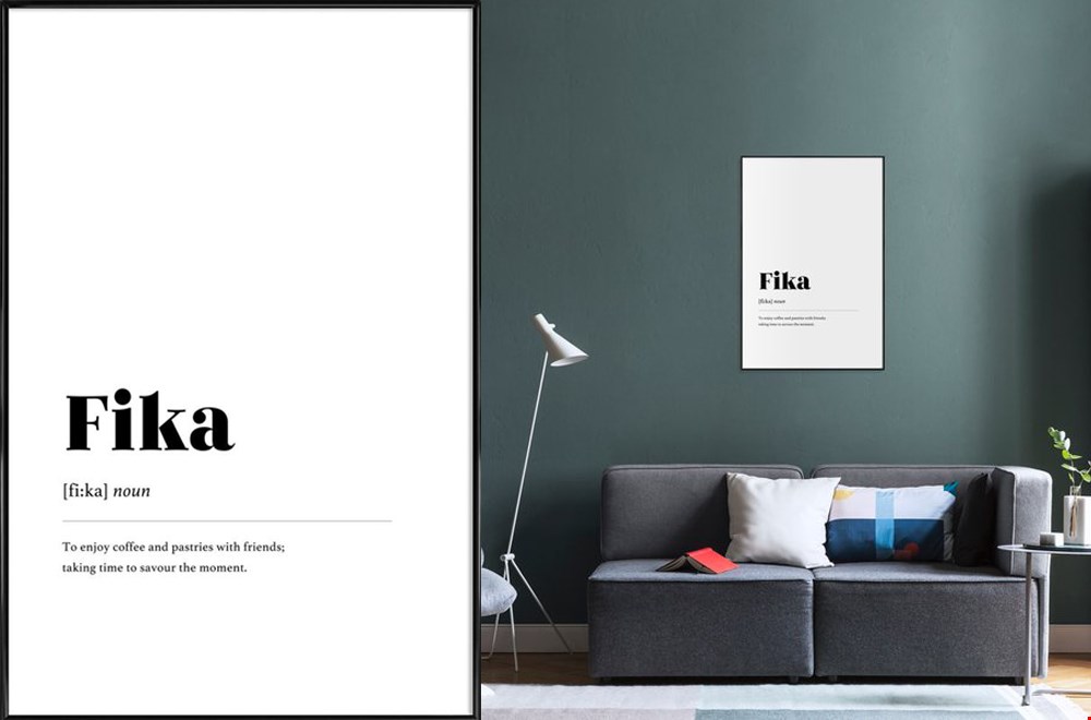 Fika poster van Junique Fika poster van Junique